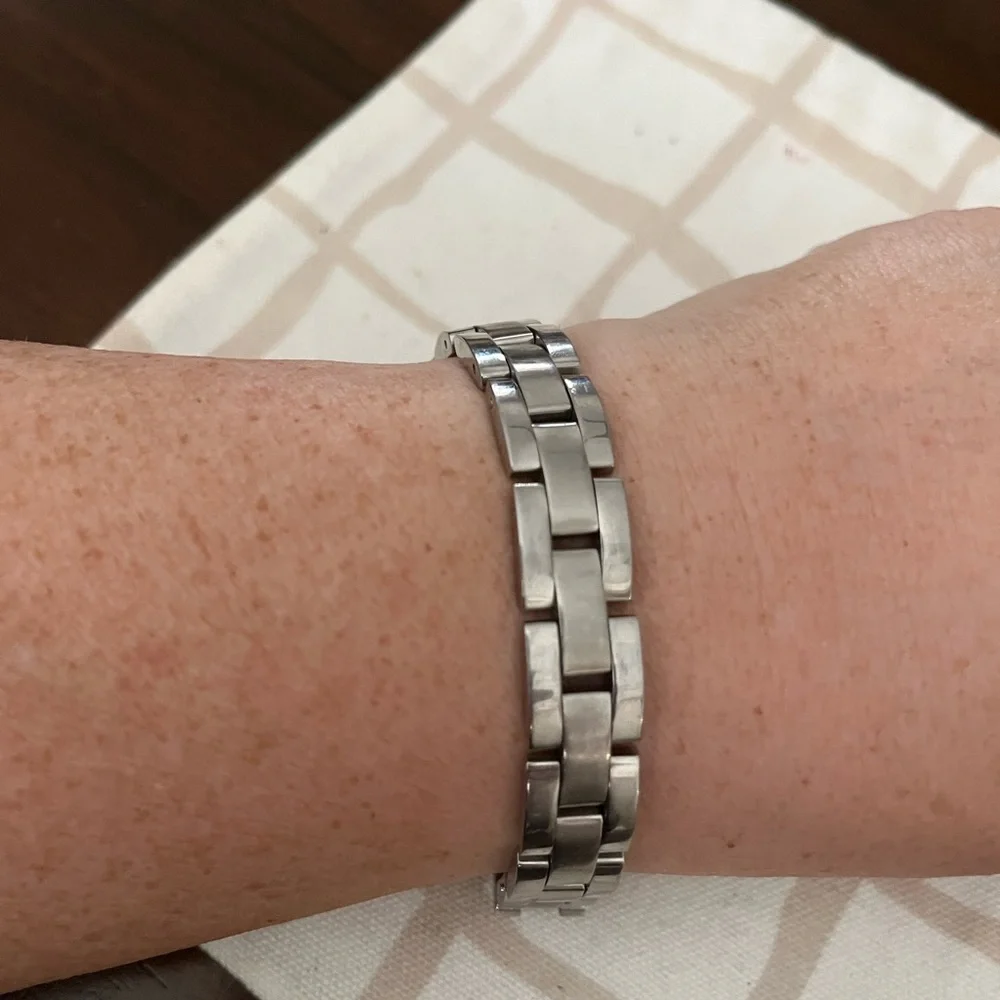 Silver Stainless Steel Men's Bracelet